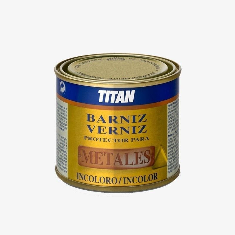 Barniz protector para metales brillante incoloro de Titán 1 | Potspintura.com