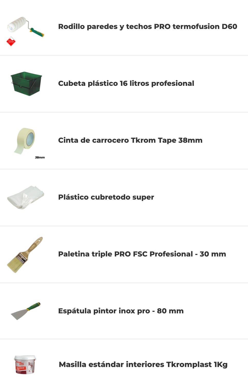 Kit para pintar Paredes y Techos Pro 2 | Potspintura.com