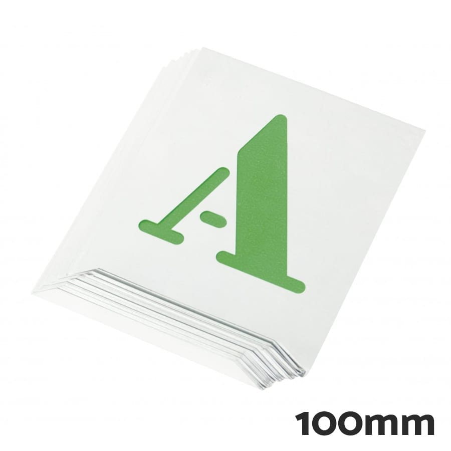 Abecedario para rotulación Pentrilo 26 letras aluminio 100mm 1 | Potspintura.com
