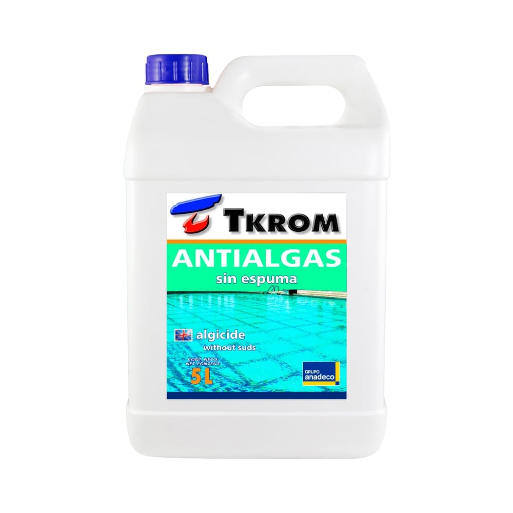 Antialgas de acción rápida para piscinas 5 litros de Tkrom 1 | Potspintura.com