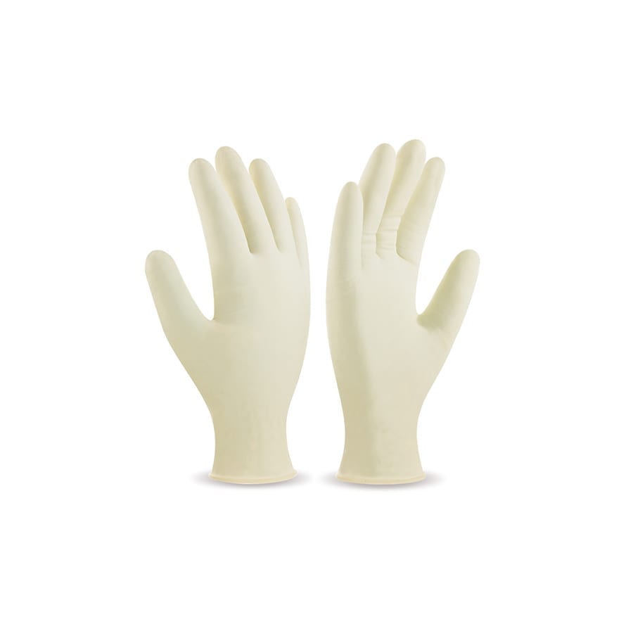 Caja 100 guantes de látex desechables ambidextros Marca 1 | Potspintura.com