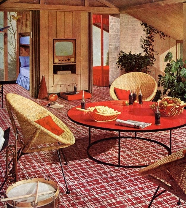 Los mejores interiores vintage de los años 50 y 60 6 | Potspintura.com