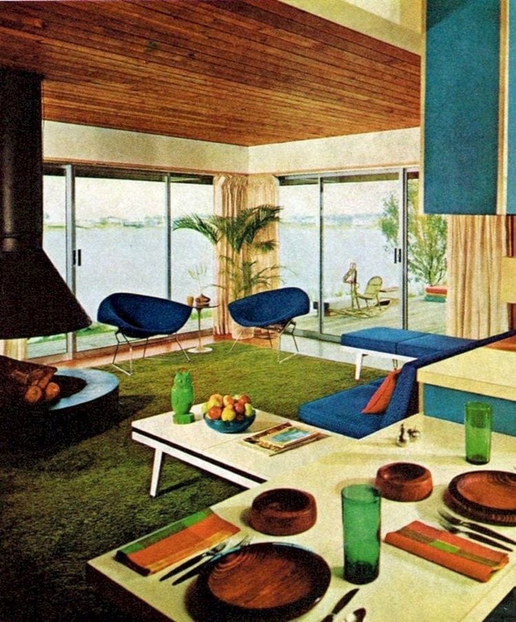Los mejores interiores vintage de los años 50 y 60 3 | Potspintura.com