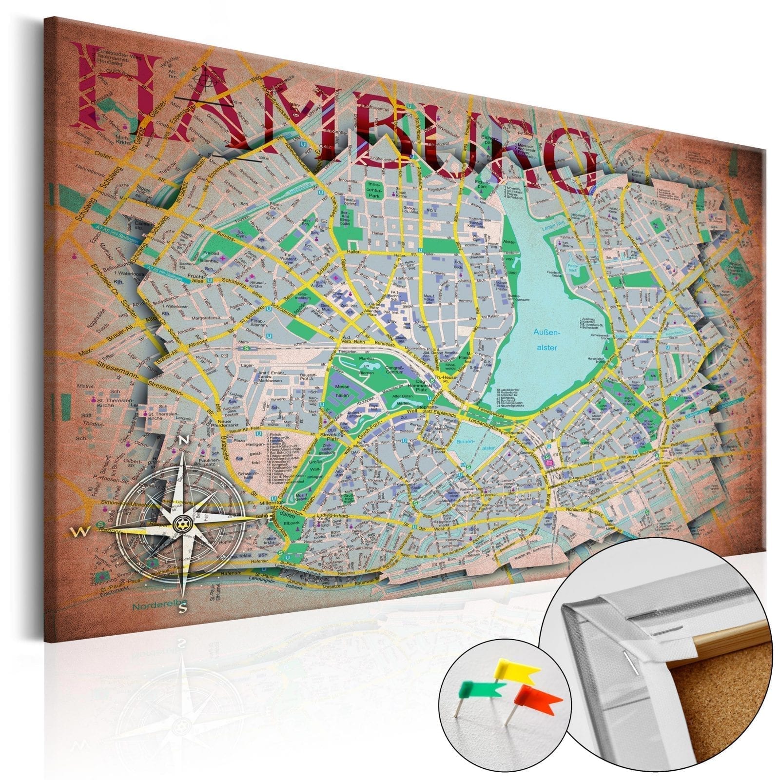 Tablero de corcho - Hamburg 1 | Potspintura.com