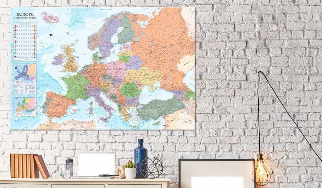 Tablero de corcho - World Maps: Europe 2 | Potspintura.com