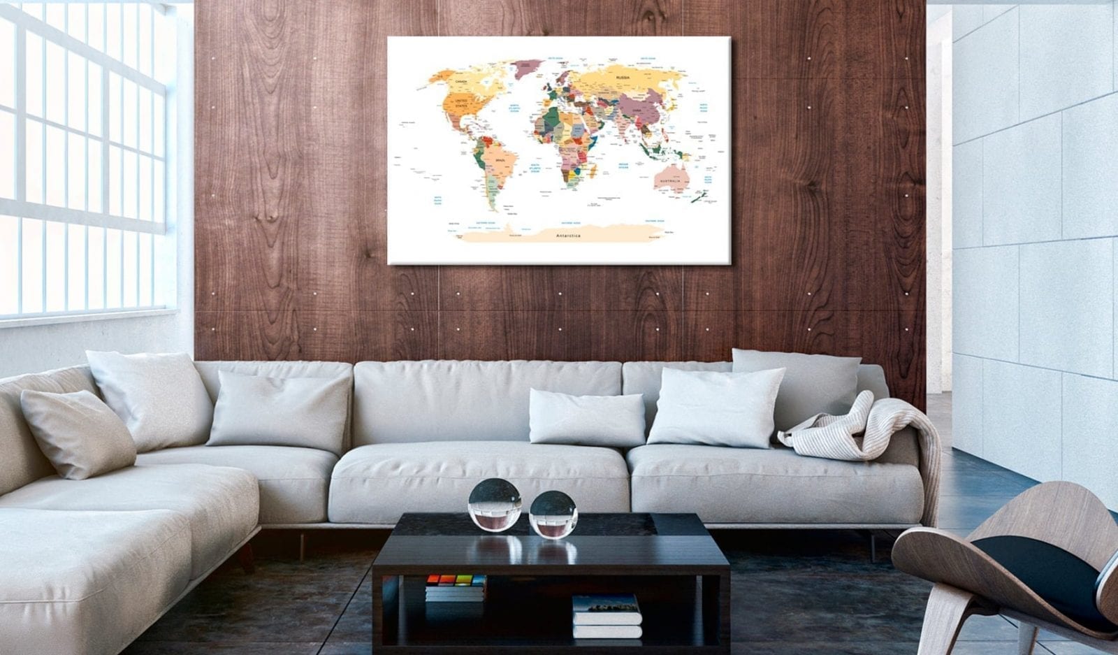 Tablero de corcho - World Map 2 | Potspintura.com