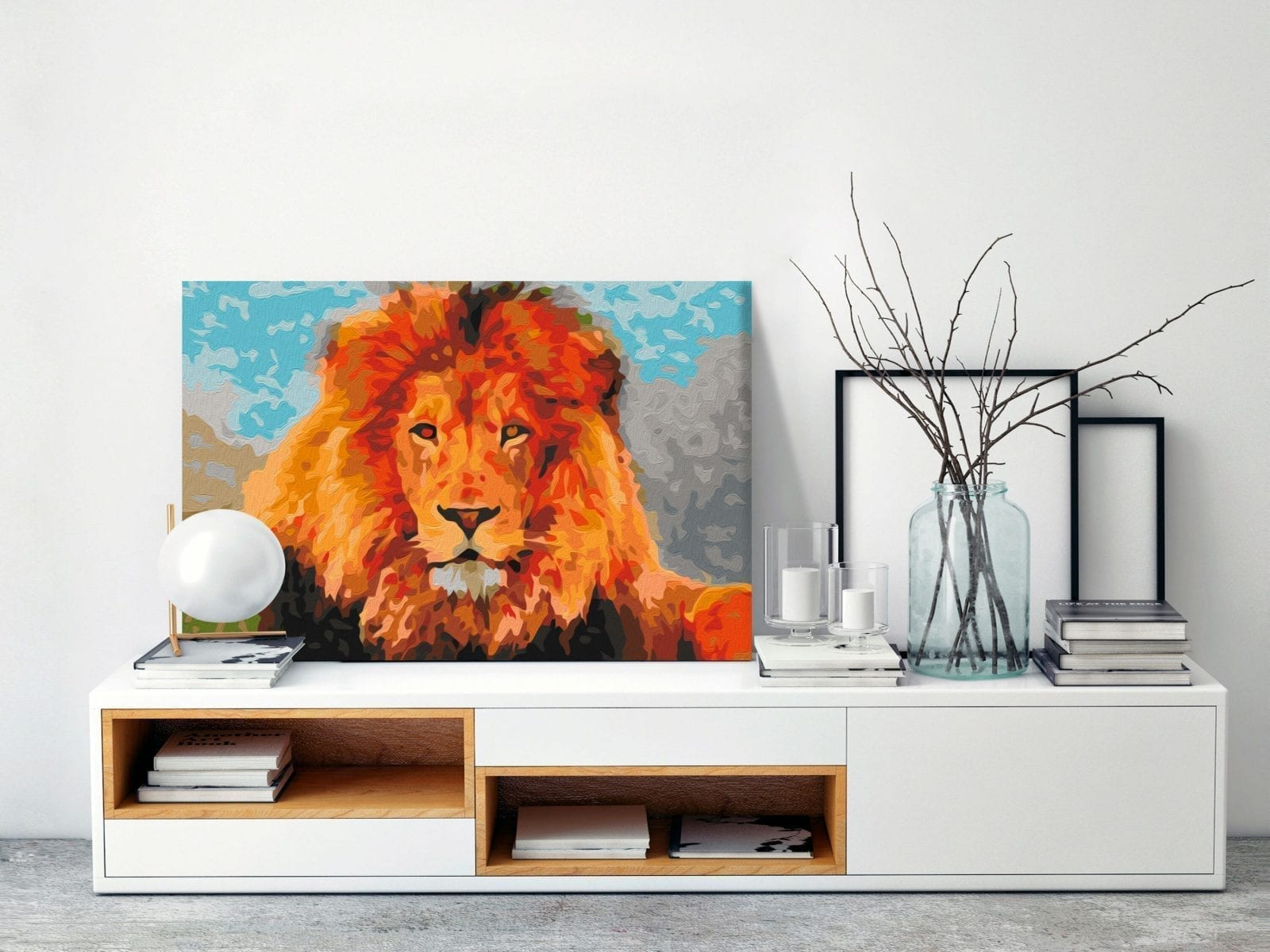 Cuadro para colorear - Rey león 2 | Potspintura.com