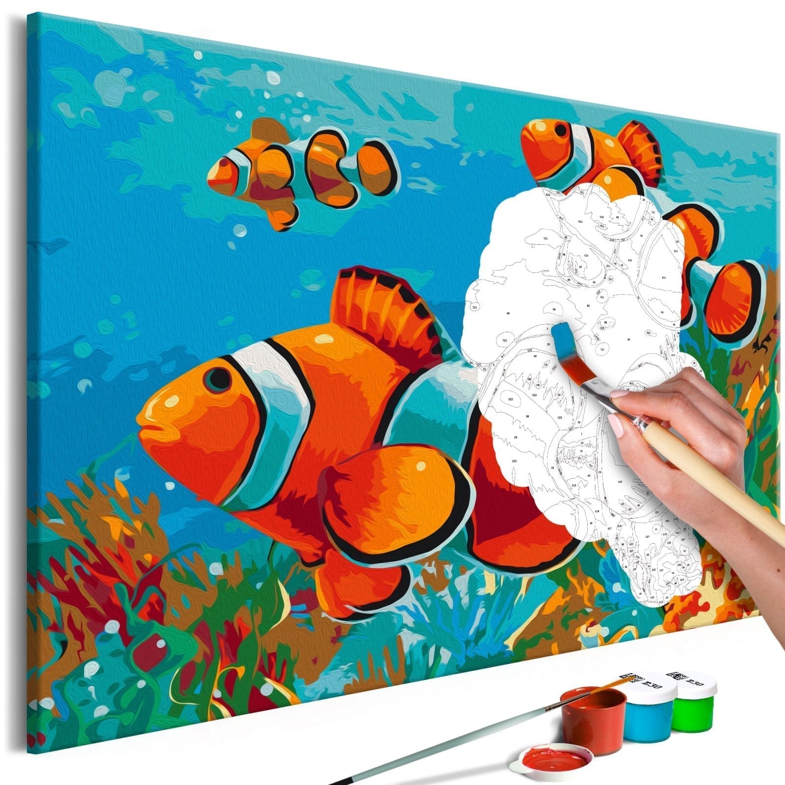 Cuadro para colorear - Gold Fishes 1 | Potspintura.com