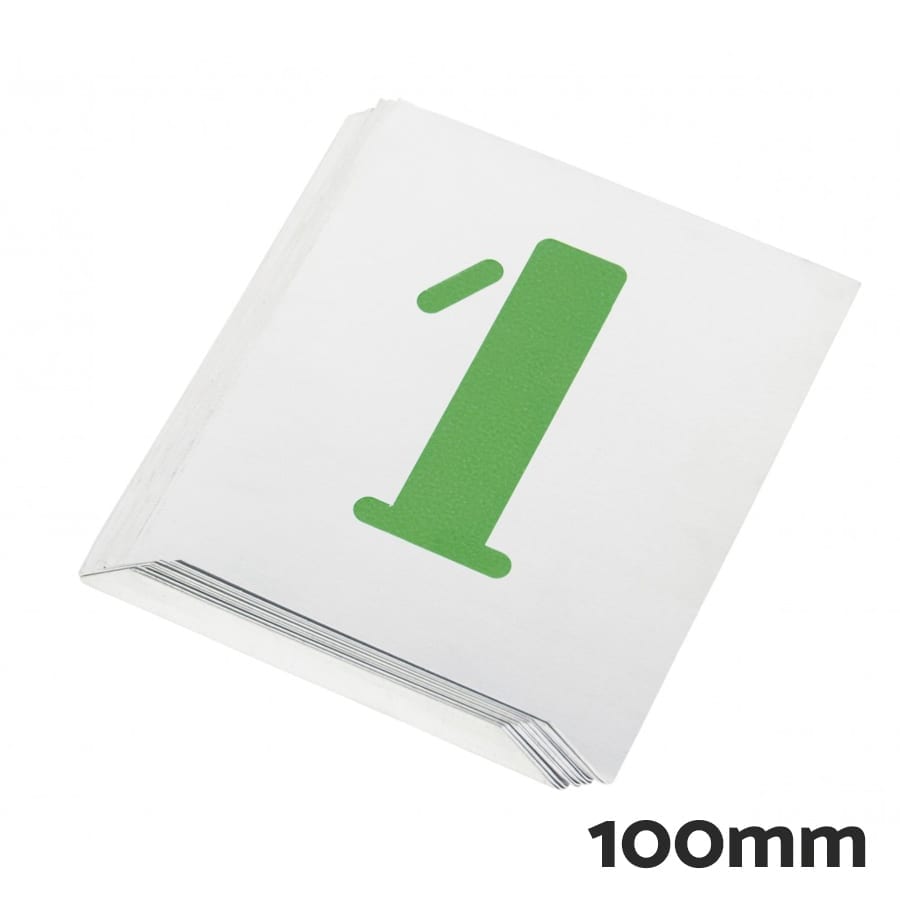 Números para rotulación de aluminio Pentrilo 100mm 1 | Potspintura.com