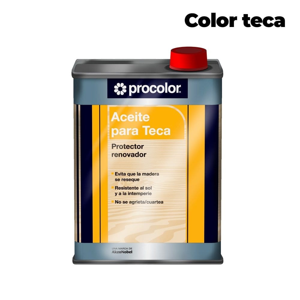 Aceite de teca Procolor color teca 1 | Potspintura.com