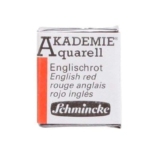 Acuarela rojo inglés Akademie Aquarell de Schmincke 1 | Potspintura.com