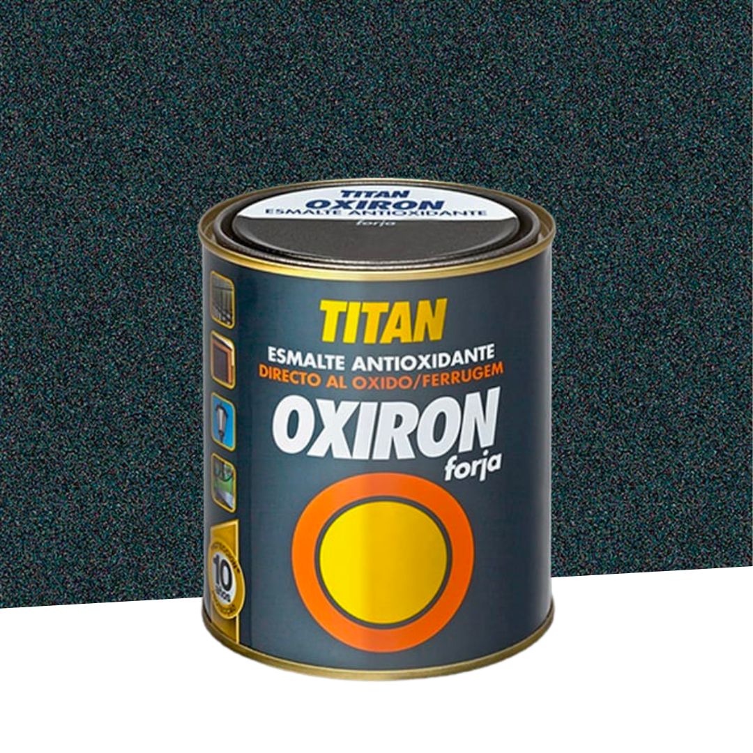 Esmalte metálico anticorrosivo Titán Oxirón Forja Negro