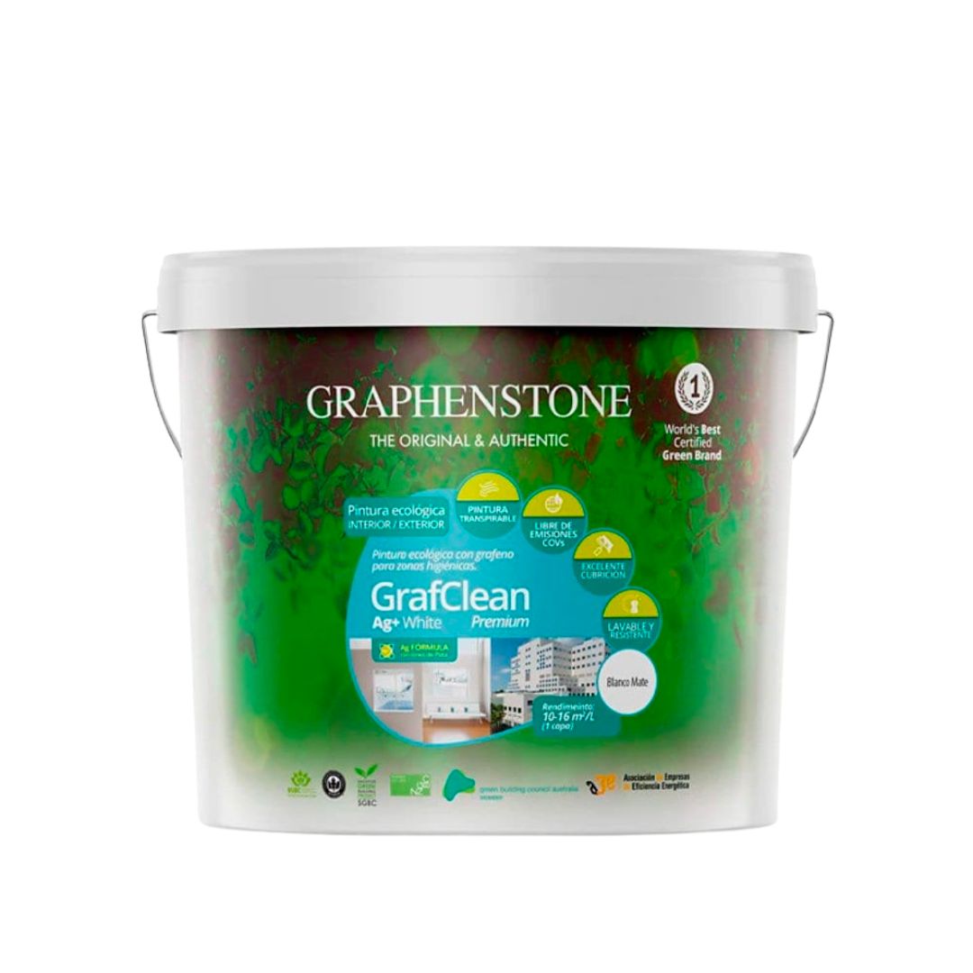 Pintura higienizante Graphenstone Grafclean AG+ Premium blanca